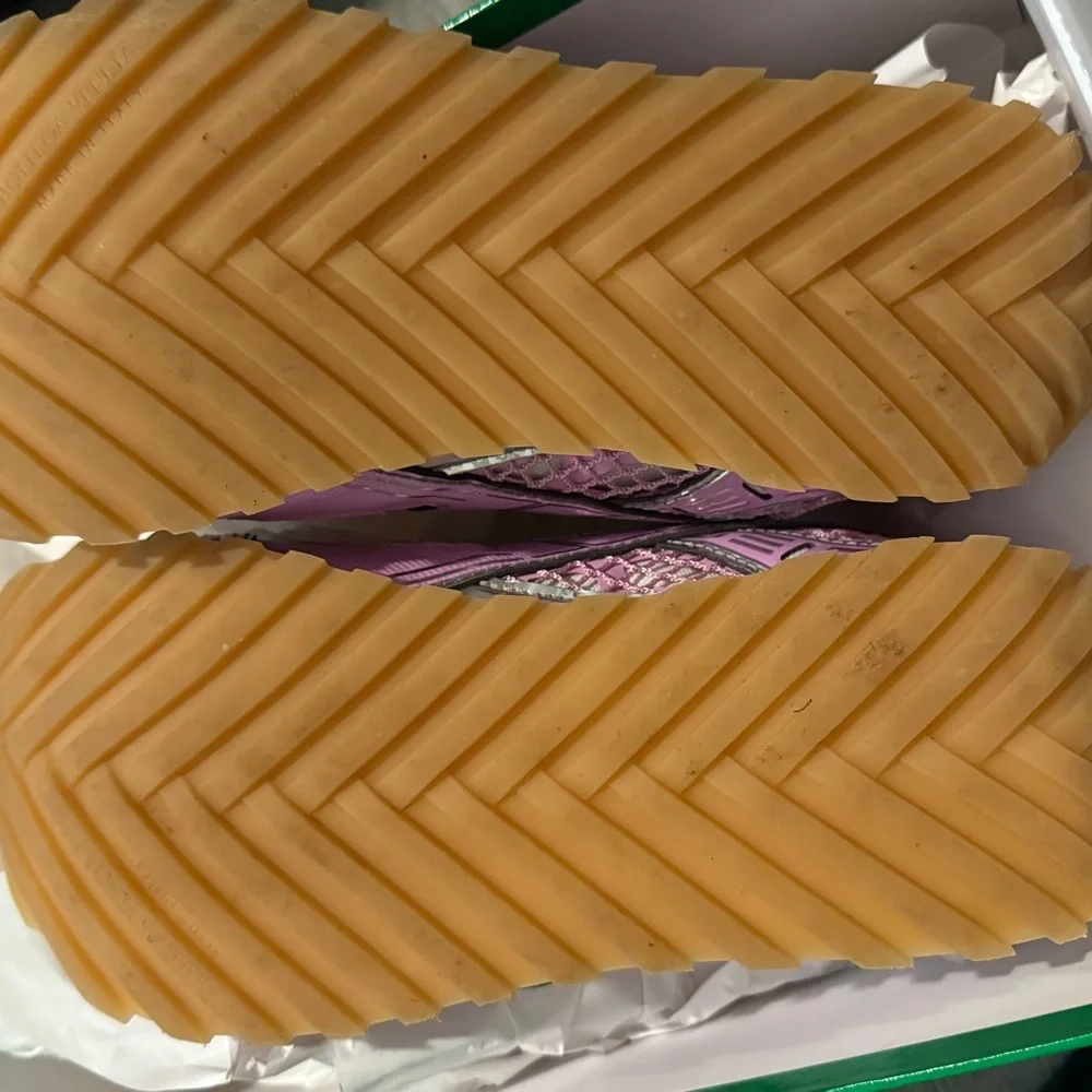 Bottega Veneta Pink and White Orbit Sneakers - Picture 6 of 15